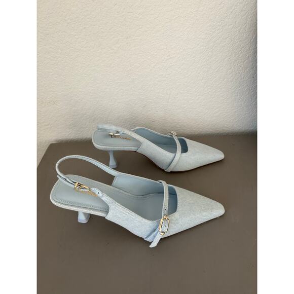 Larroude Ines Pump In Maya Denim - 6 - Picture 5 of 6